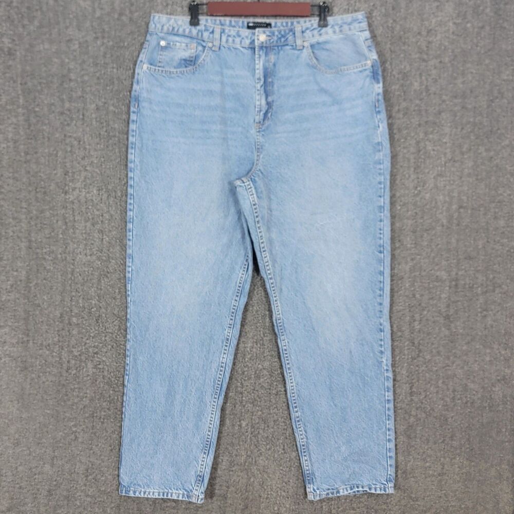 ASOS Jeans Womens 36x29* Blue High Rise Baggy Relaxed Tapered Mom 153050793